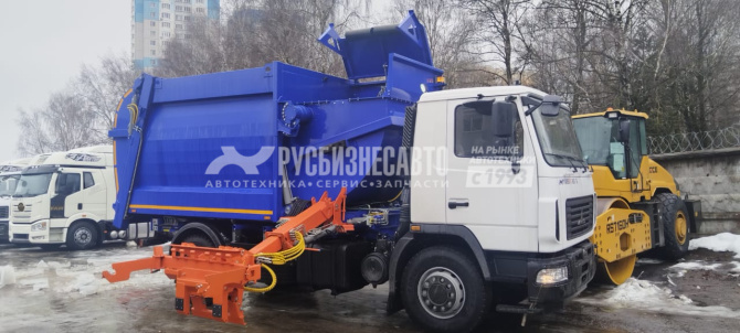 Купить МКМ-50-18 на шасси МАЗ 534025-585-013, мусоровоз, 18м3, бок. загрузка, МАЯТНИК, унив. захват в компании Русбизнесавто - изображение 11