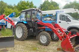 Одноковшовый погрузчик-экскаватор ЭО2626М (на базе Беларус 82.1, не смещаемая ось, челюстной ковш)