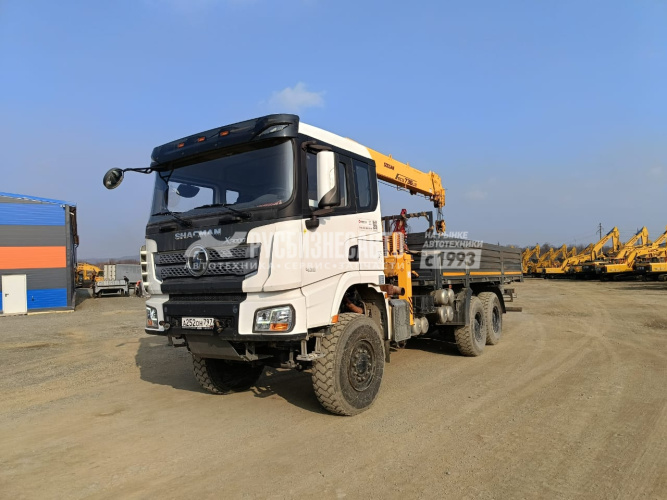 Купить КМУ SHACMAN X3000 SX32586V385 (6*6, Евро-5) + SOOSAN SCS736LII верх.упр. б/у (2023г. 64684км) (0016) в компании Русбизнесавто - изображение 0