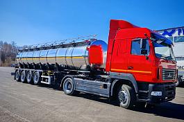 ППЦ пищевая CAB 93184X2 (V=27 м3, 4 отс., система мойки, 4 оси WKK)