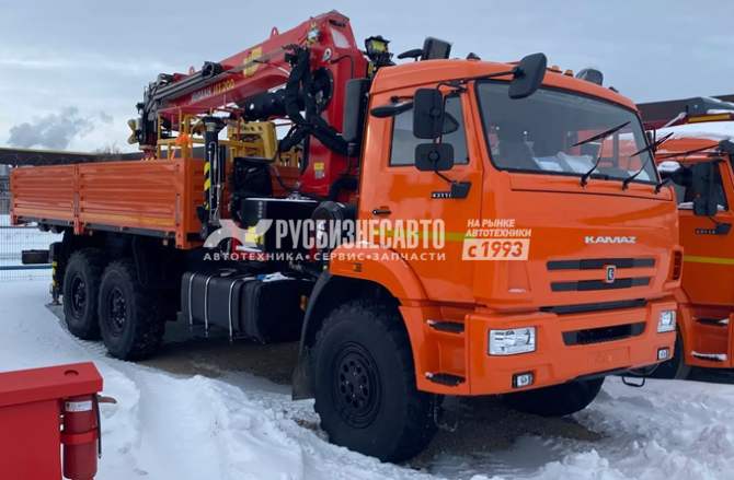 Купить КМУ КАМАЗ 43118-73094-50 (Евро-5) + ИНМАН ИТ-200 + серт.корзина + бур 400мм. + борт 6,2м. (без сп) в компании Русбизнесавто - изображение 1