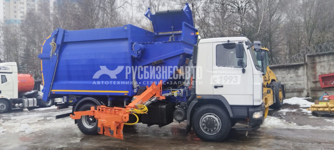 Купить МКМ-50-18 на шасси МАЗ 534025-585-013, мусоровоз, 18м3, бок. загрузка, МАЯТНИК, унив. захват в компании Русбизнесавто - изображение 8